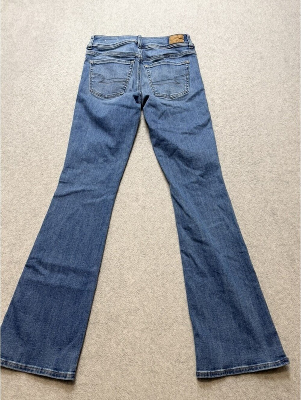 American Eagle Womens Kick Boot Flare Jeans 2 Regular Blue Wash Next Level - Picture 10 of 11